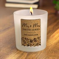 Personalised Wedding Cork Label Jar Candle Extra Image 2 Preview